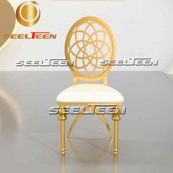 Gold dining chairs