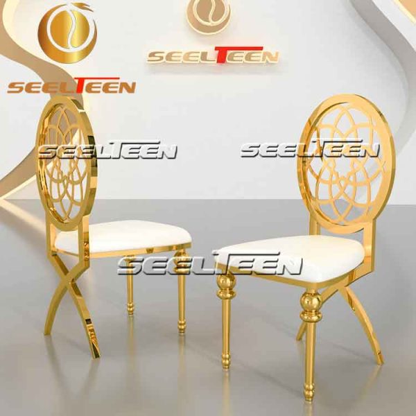 Gold dining chairs