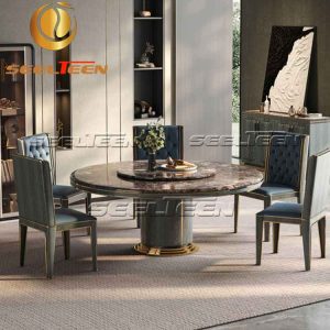 Round dining table set