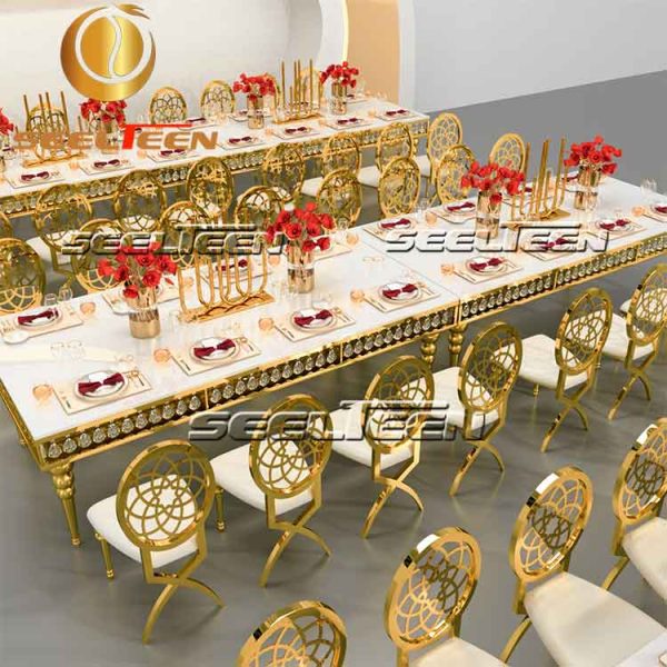 Crystal dining table