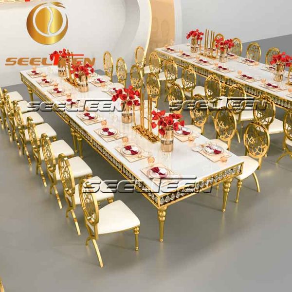 Crystal dining table