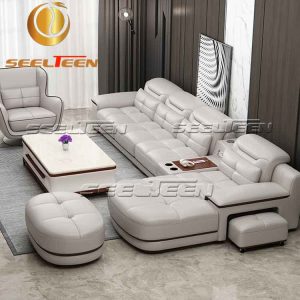 Leather sofa sectional