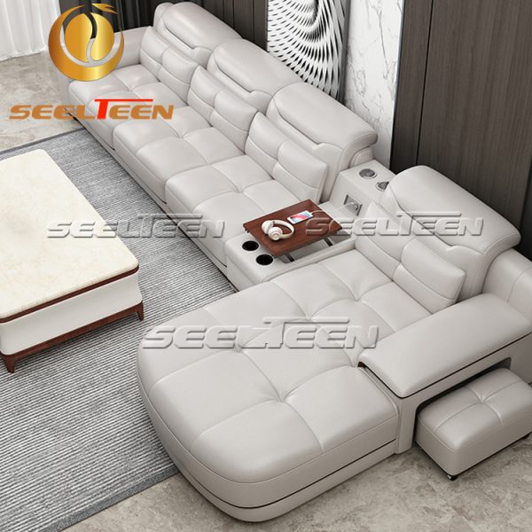 Leather sofa sectional