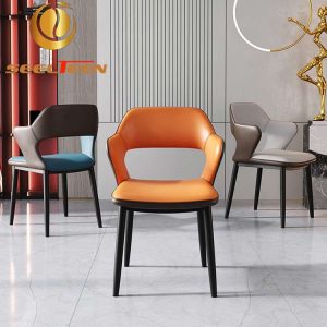 Sleek Metal Dining Chair