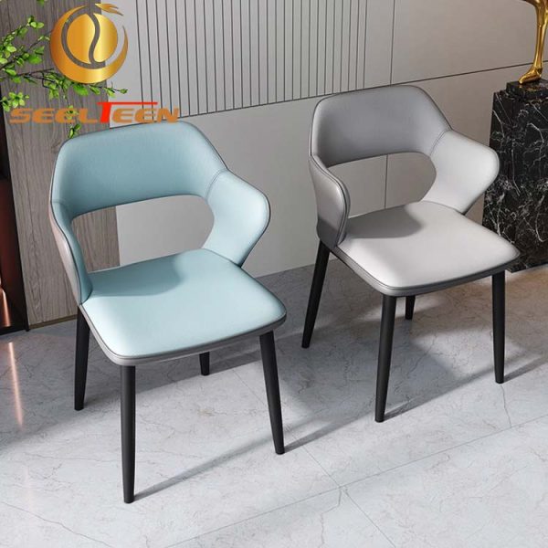 Sleek Metal Dining Chair