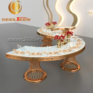 S Shaped Wedding Table