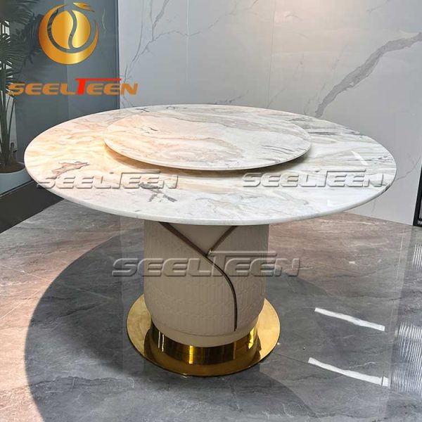 Marble Top Dining Table 4 Seater