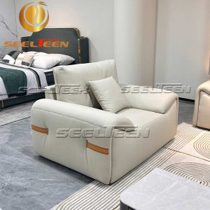 White Leather Sofa