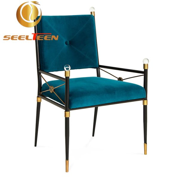 Blue Velvet Dining Chair