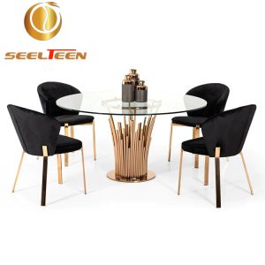 Round Dining Table Set For 4 With Chairs