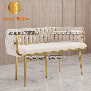 White Dining Bench