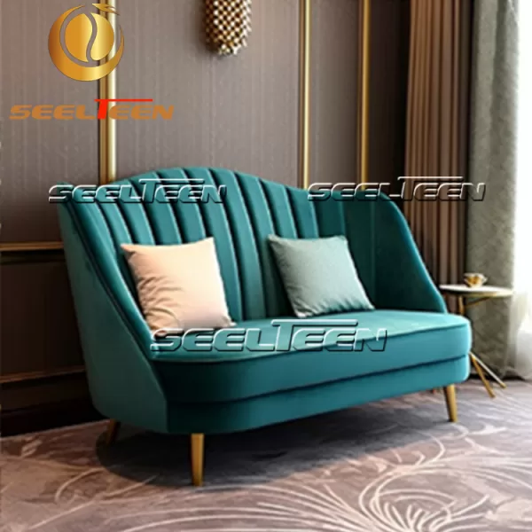 2 seater velvet sofa