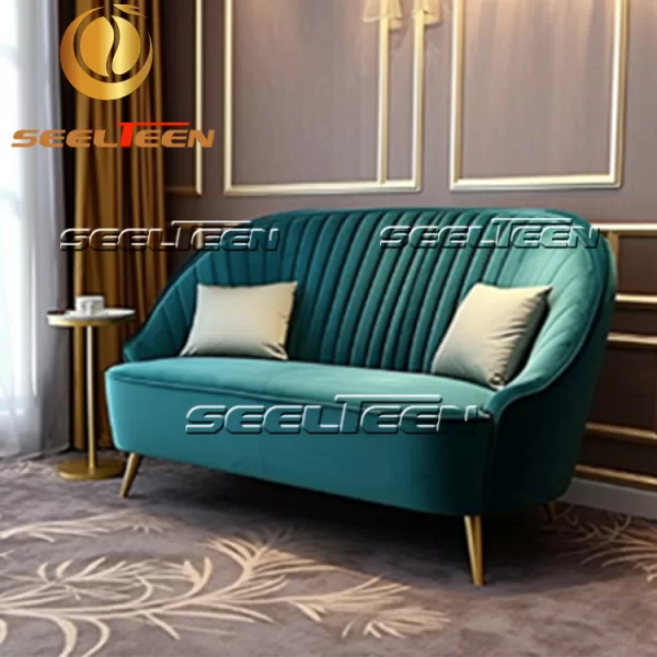 2 seater velvet sofa