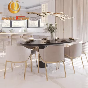 Beige Upholstered Dining Chairs