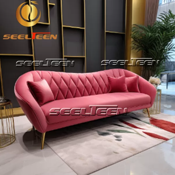 Pink Velvet Sofa