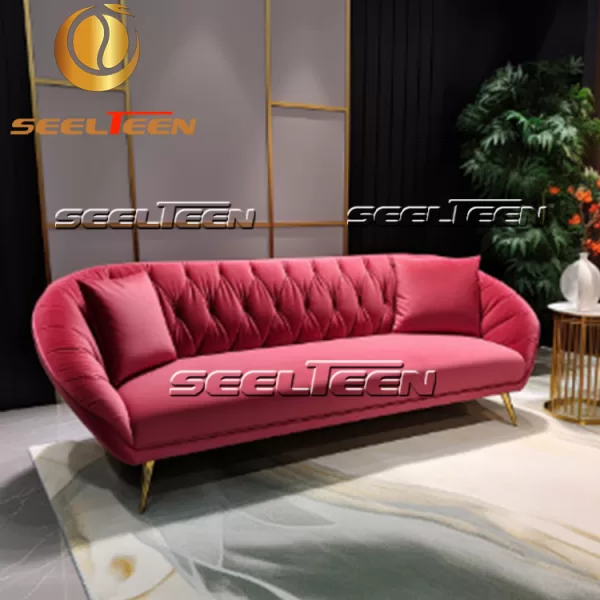 Pink Velvet Sofa