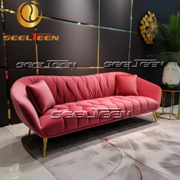 Pink Velvet Sofa