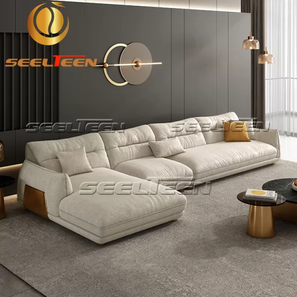 White Leather Couch Set