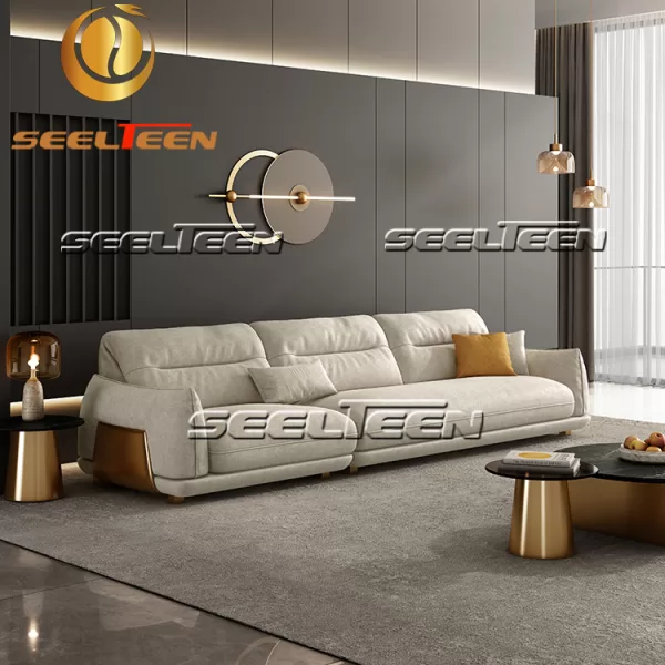 White Leather Couch Set