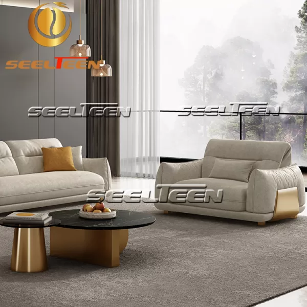 White Leather Couch Set