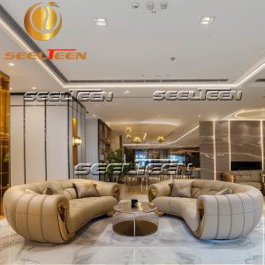 High-quality leather sofa