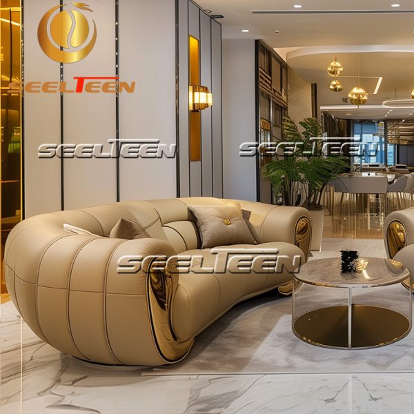 High-quality leather sofa