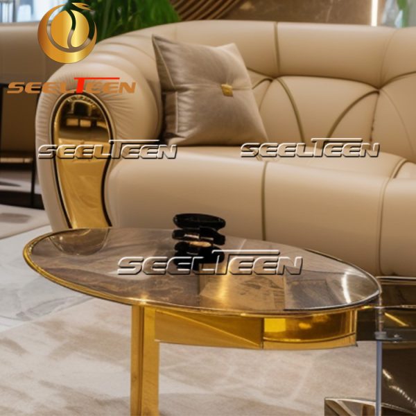 High-quality leather sofa