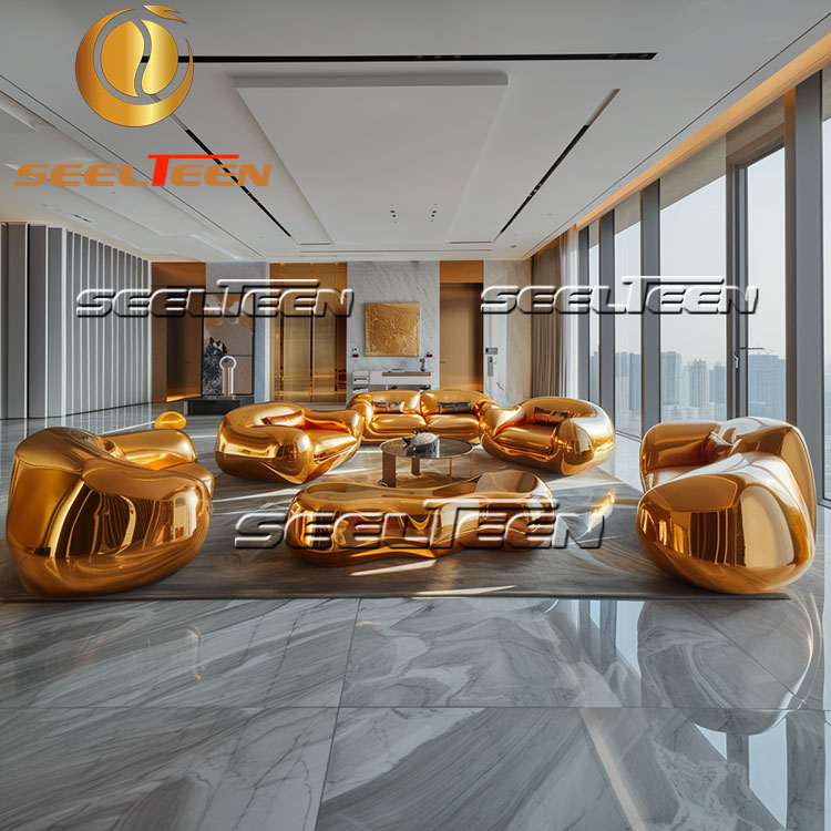 High-End Luxury Stainless Steel Sofas