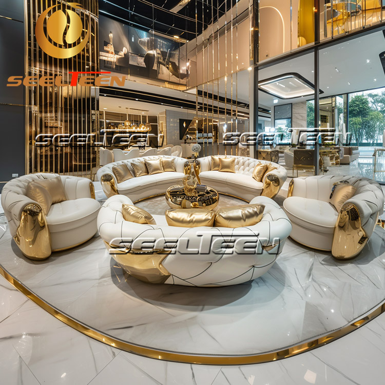 Luxurious Circular Sofa Set