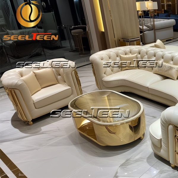 Beige Corner Sofa