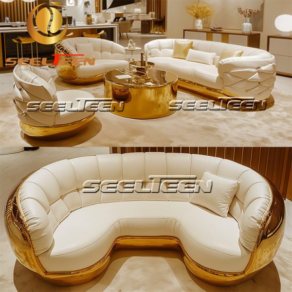 Leather Settee Sofa