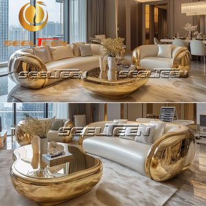 Leather Sofa Set for Living Room