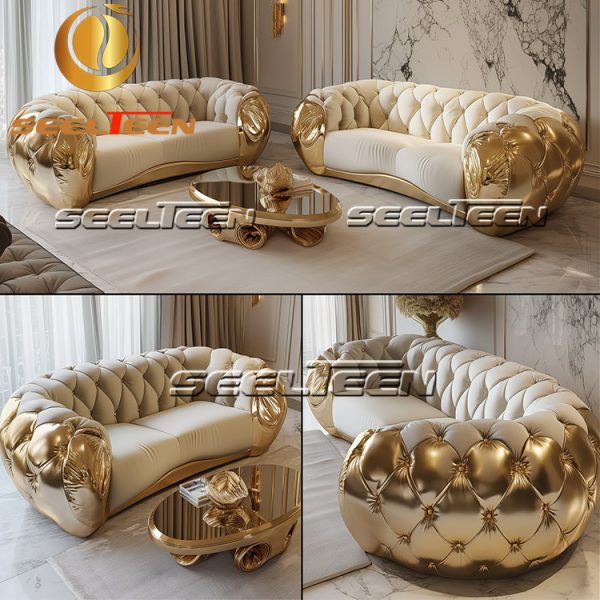 Modern Leather Sofa Set