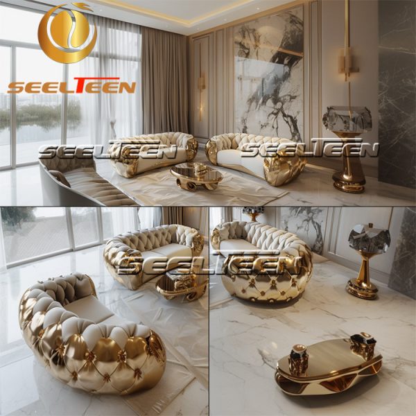 Modern Leather Sofa Set