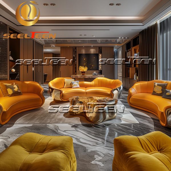 Orange Modular Sofa