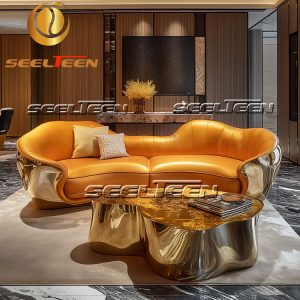 Orange Modular Sofa