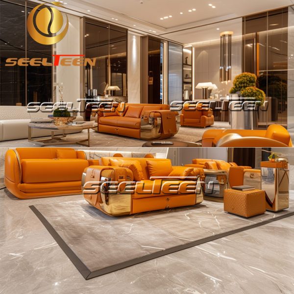 Modern Orange Sofa