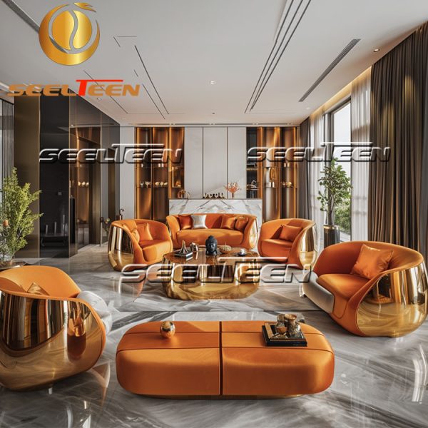 Orange Settee