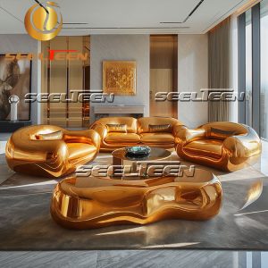 Gold Sectional Sofa