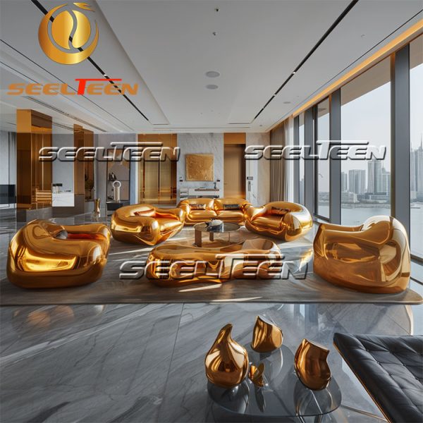 Gold Sectional Sofa