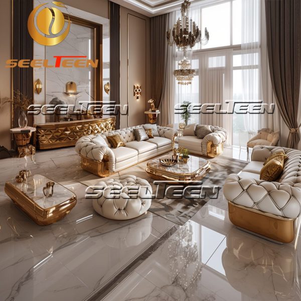 Modern Gold Sofa