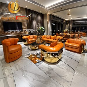 Orange Couch Set