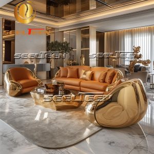Custom Leather Sofa