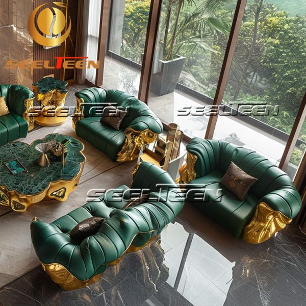 Emerald Green Couch