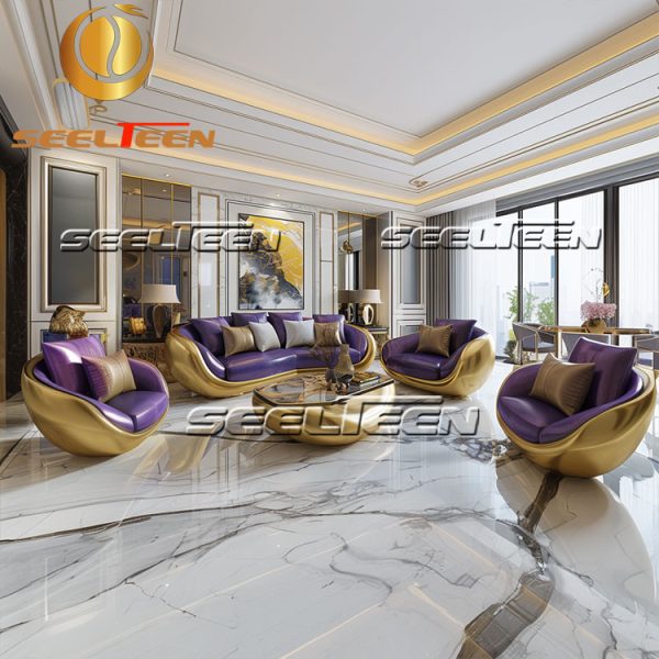 Purple Sectional Sofa