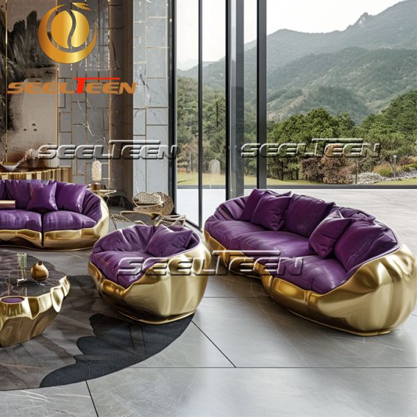 Purple Sofa Living Room