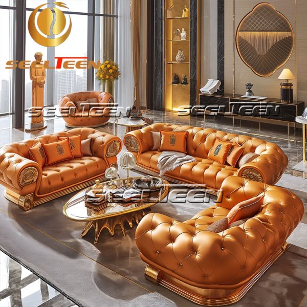 Orange Sofa Couch