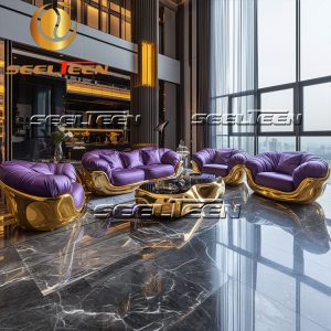 Purple Modular Sofa