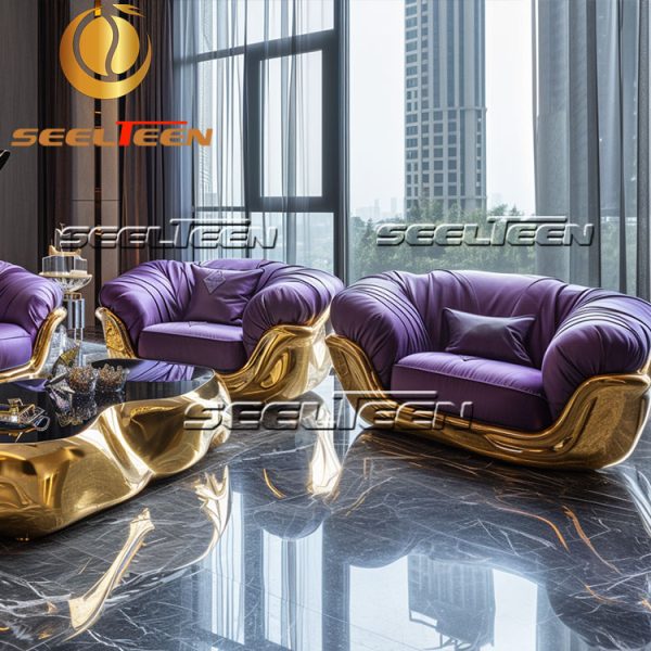 Purple Modular Sofa