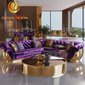 Purple Corner Sofa